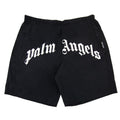 Palm Angels Curved Logo Swim Shorts Black