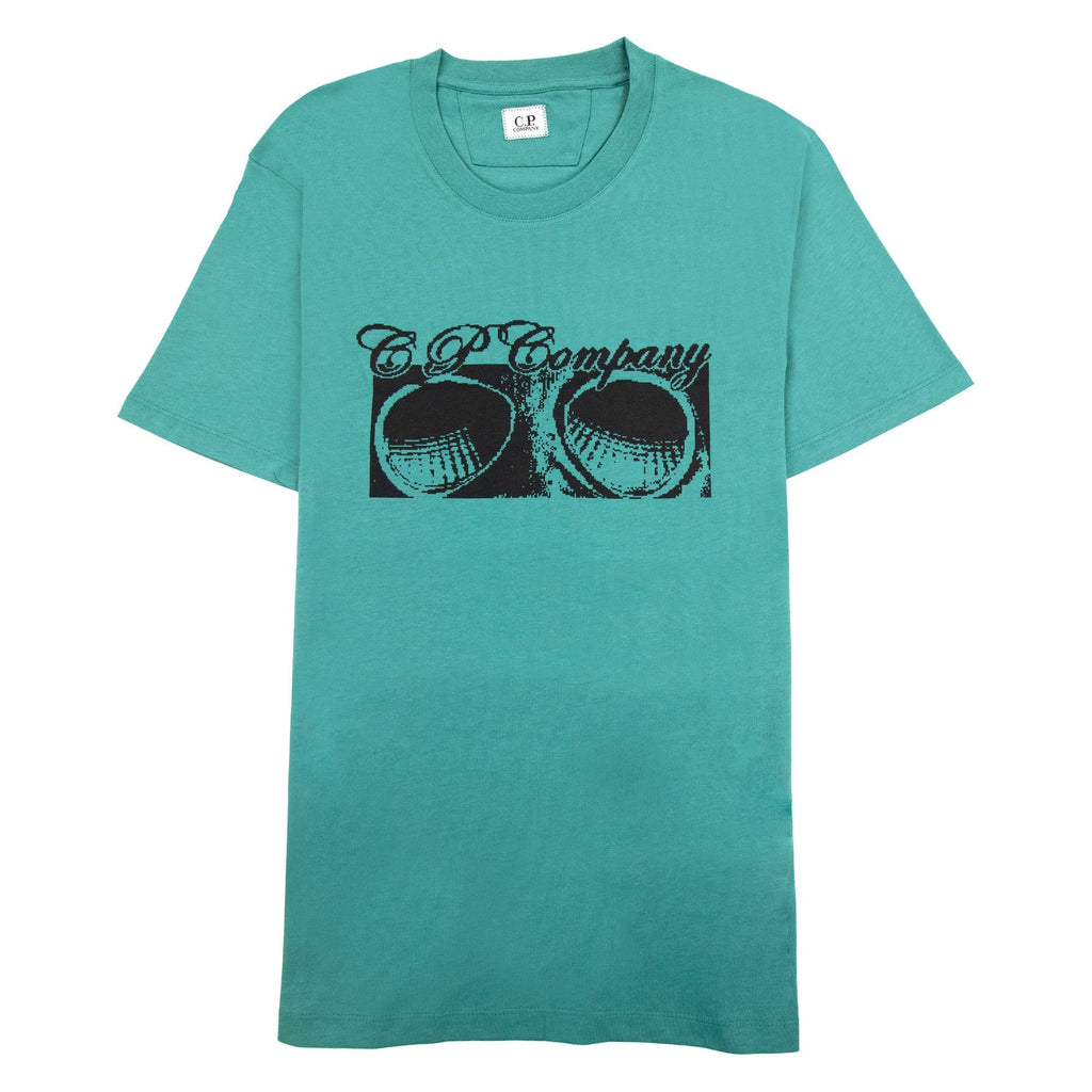 Cp Company 30/1 Jersey Goggle Print T-shirt Frosty Green 673