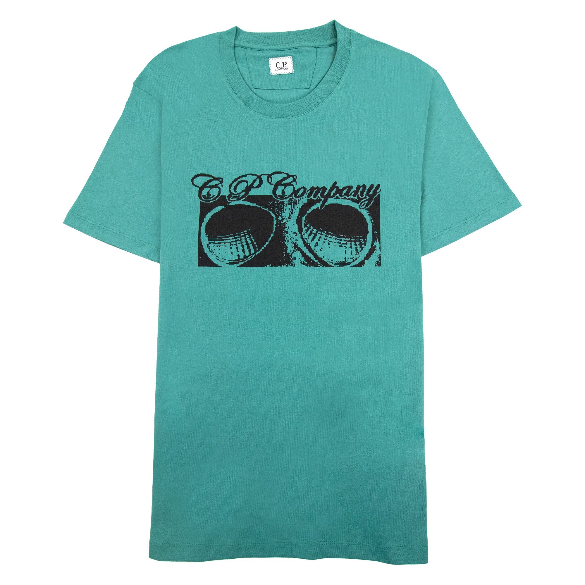 Cp Company 30/1 Jersey Goggle Print T-shirt Frosty Green 673