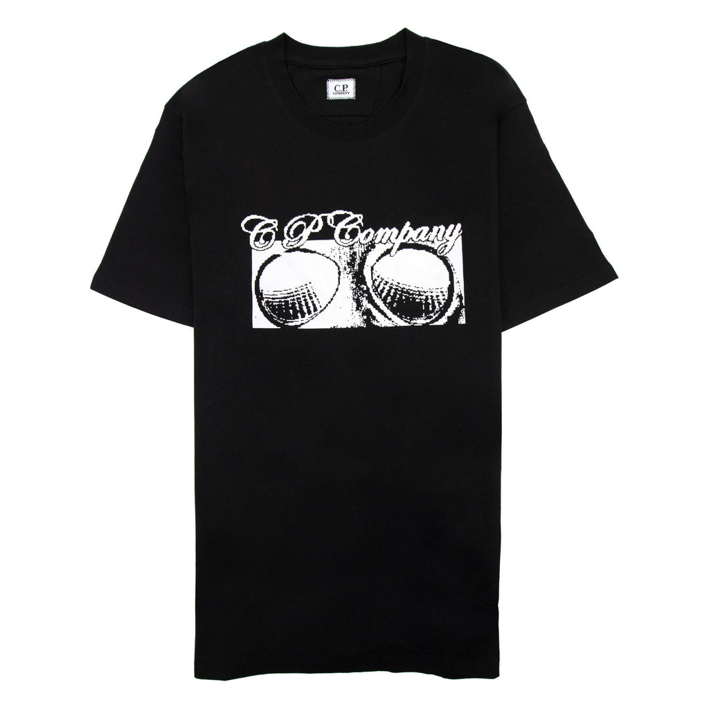 Cp Company 30/1 Jersey Goggle Print T-shirt Black 999
