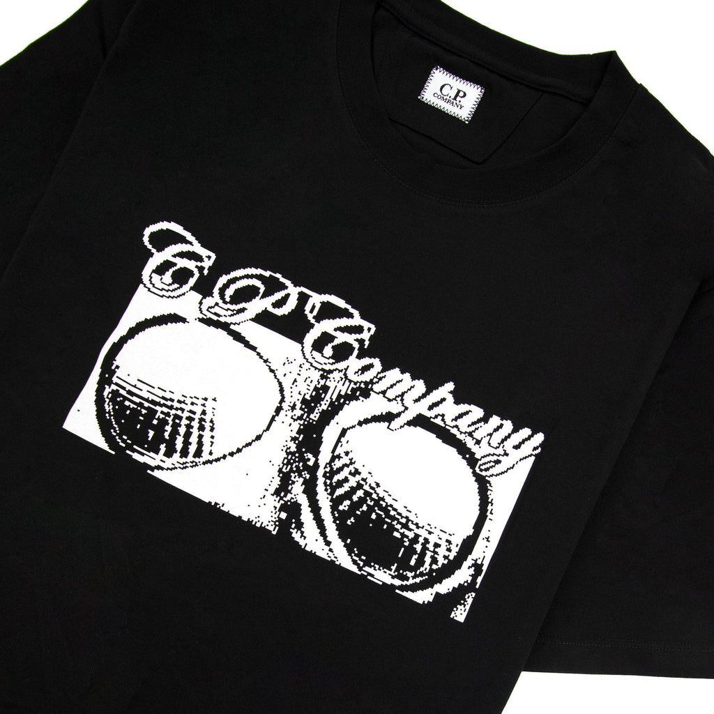 Cp Company 30/1 Jersey Goggle Print T-shirt Black 999