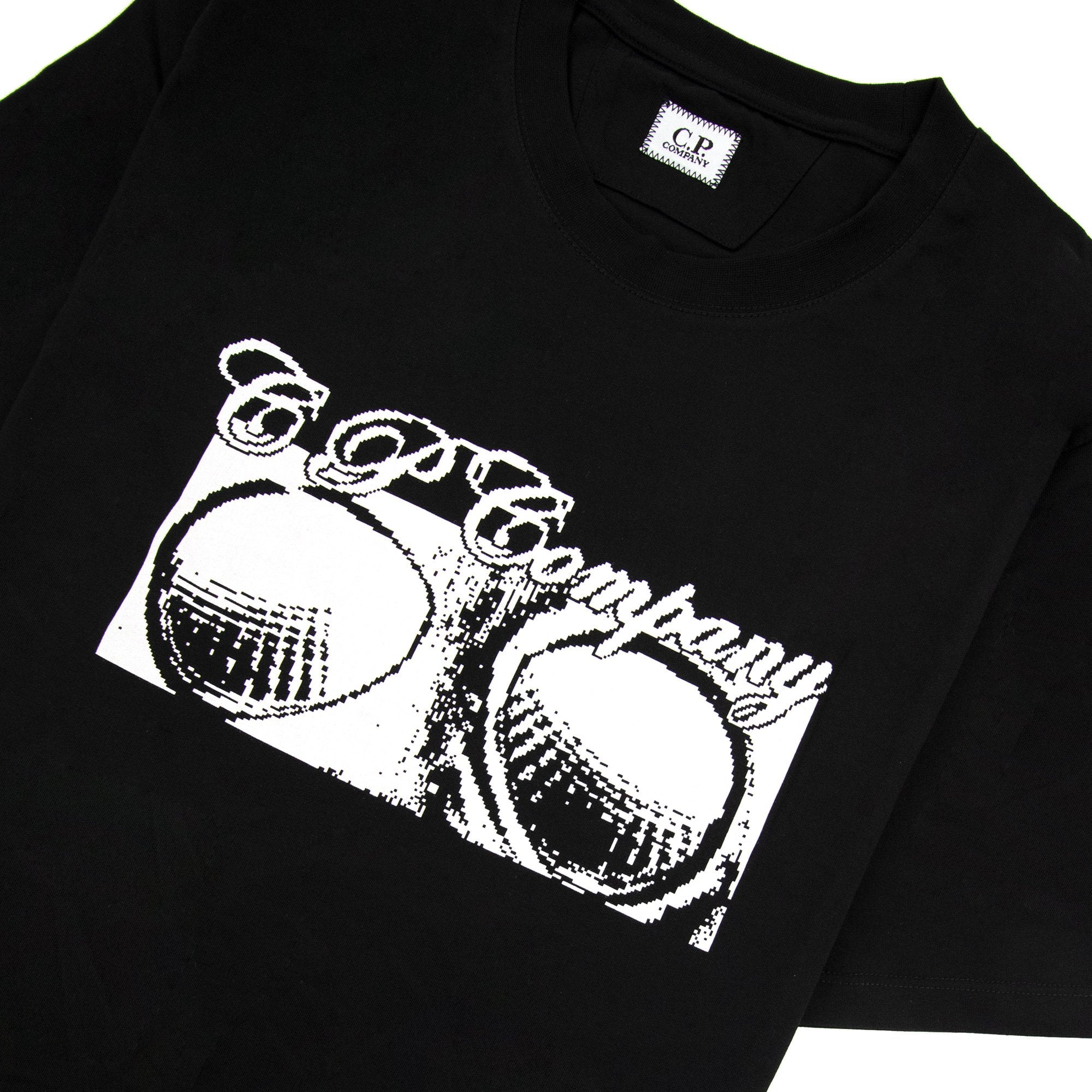 Cp Company 30/1 Jersey Goggle Print T-shirt Black 999
