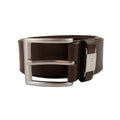 Hugo Boss Connio Branded Metal Trim Belt Dark Brown 002