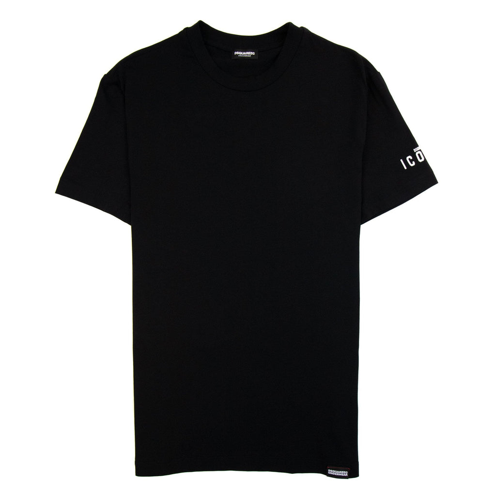Dsquared2 Icon Logo Round Neck T Shirt Black
