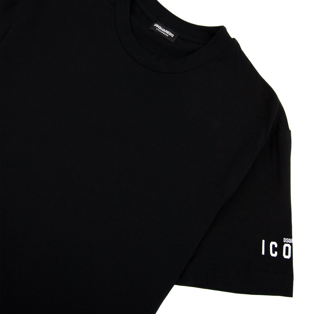 Dsquared2 Icon Logo Round Neck T Shirt Black