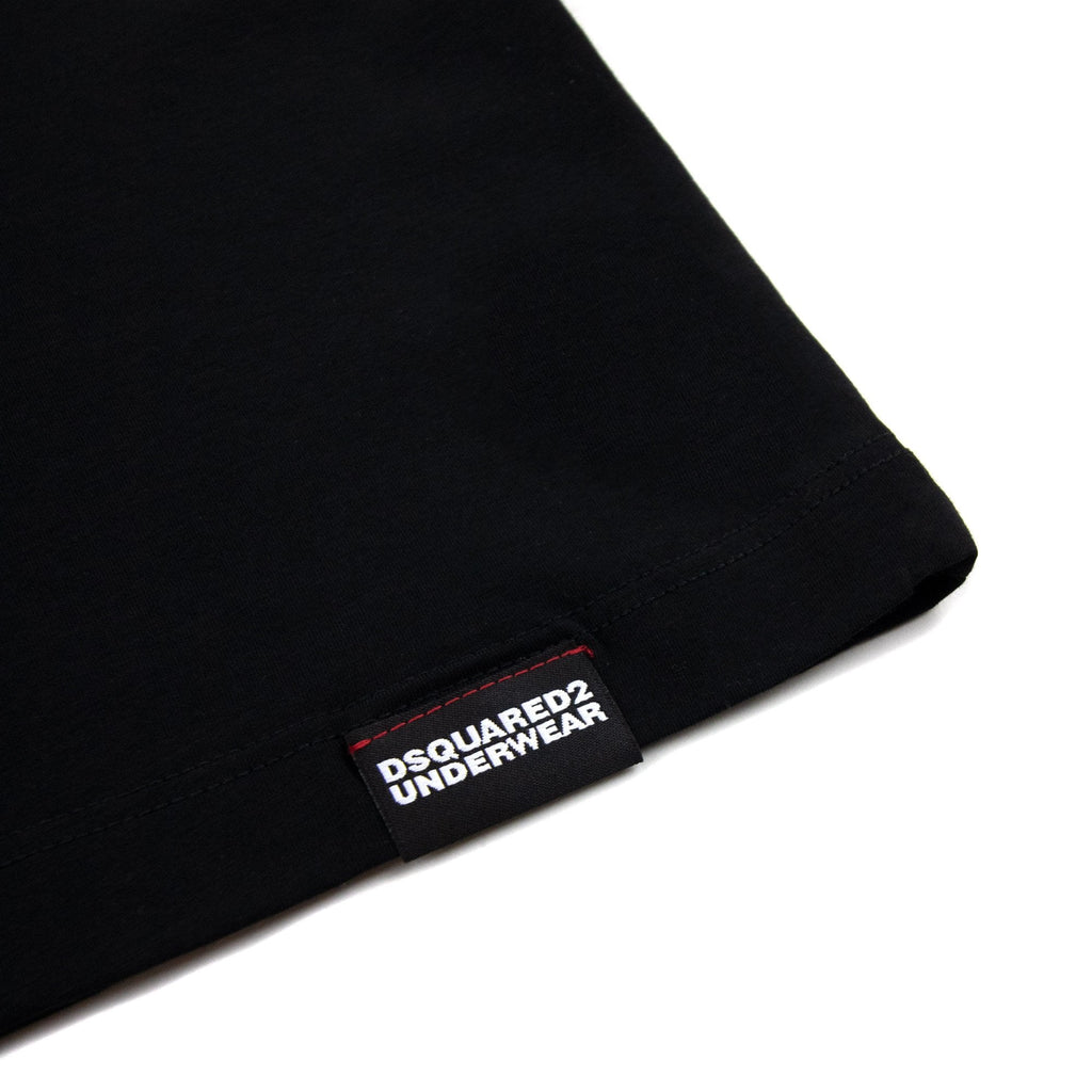 Dsquared2 Icon Logo Round Neck T Shirt Black
