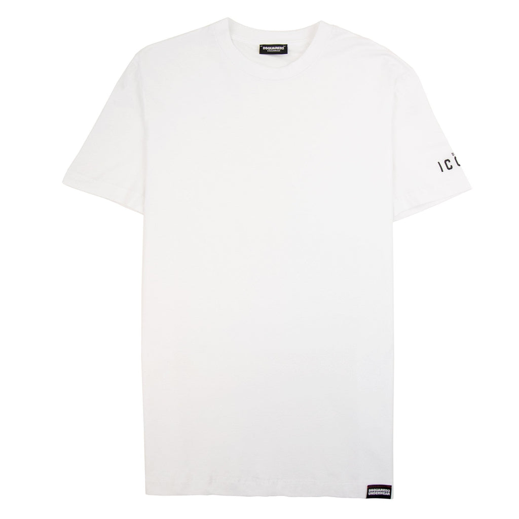 Dsquared2 Icon Logo Round Neck T Shirt White