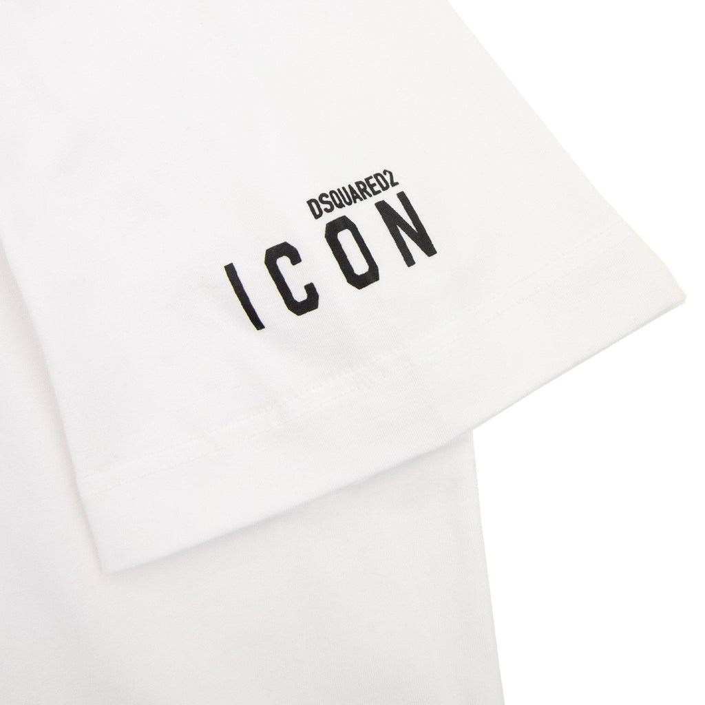 Dsquared2 Icon Logo Round Neck T Shirt White