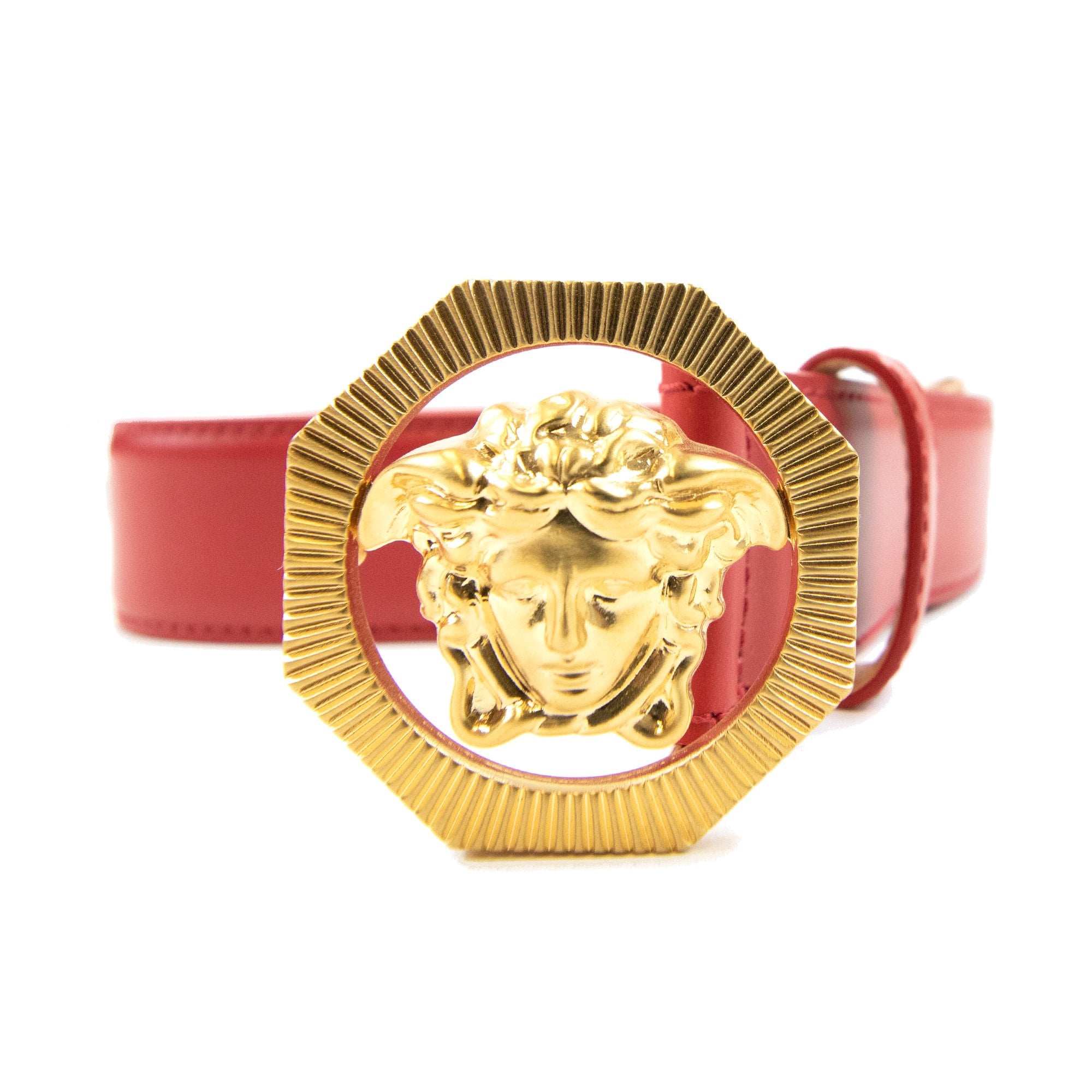 Versace Hexagon Medusa Red