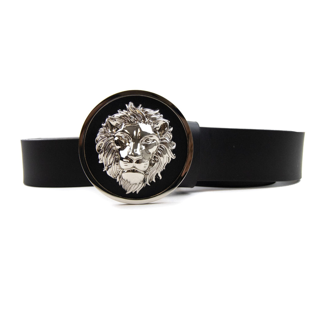 Versace Versus Round Lion Buckle Black/silver