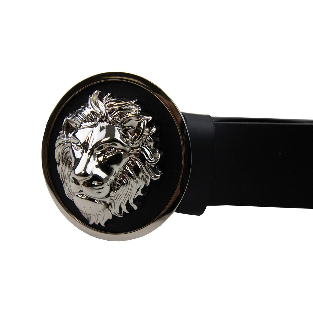 Versace Versus Round Lion Buckle Black/silver