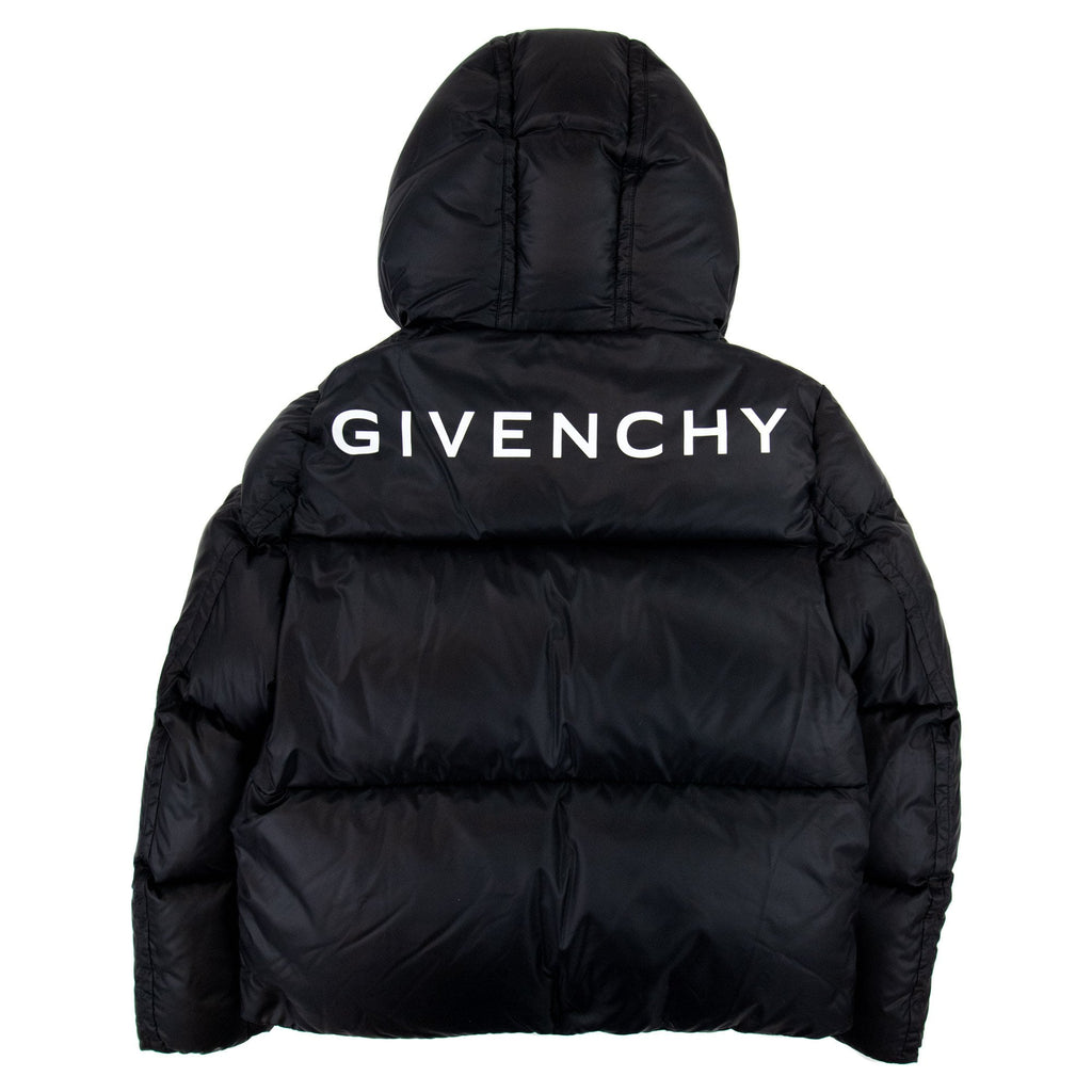 Givenchy Back Branded Puffer Down Jacket Black