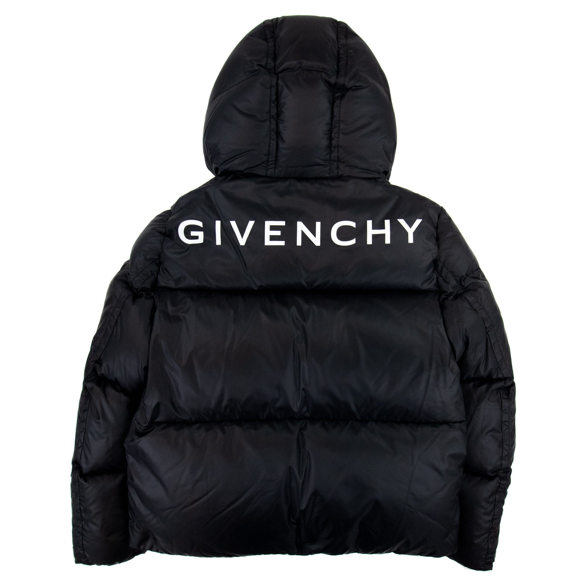 Givenchy Back Branded Puffer Down Jacket Black