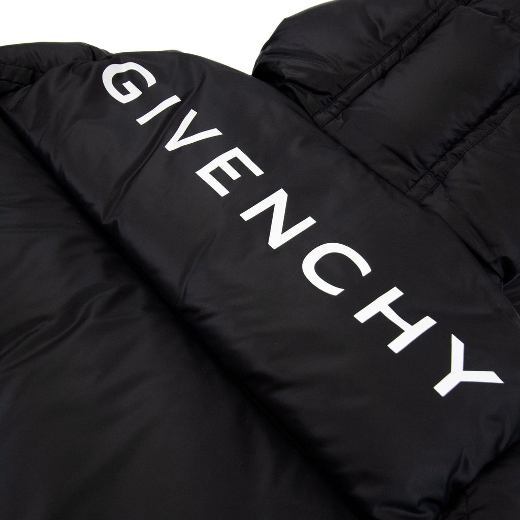 Givenchy Back Branded Puffer Down Jacket Black
