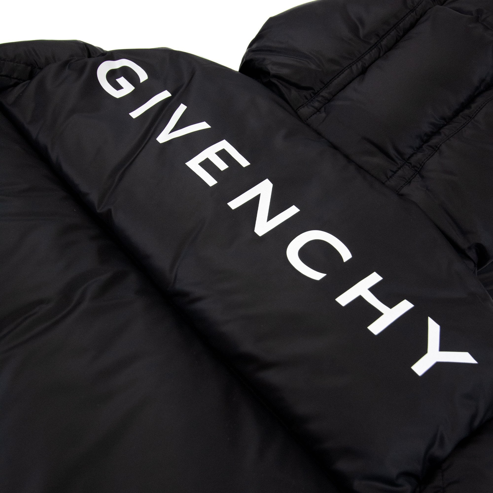 Givenchy Back Branded Puffer Down Jacket Black