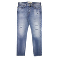 Emporio Armani J06 Slim-fit Ripped Light Denim Jeans Denim Blue