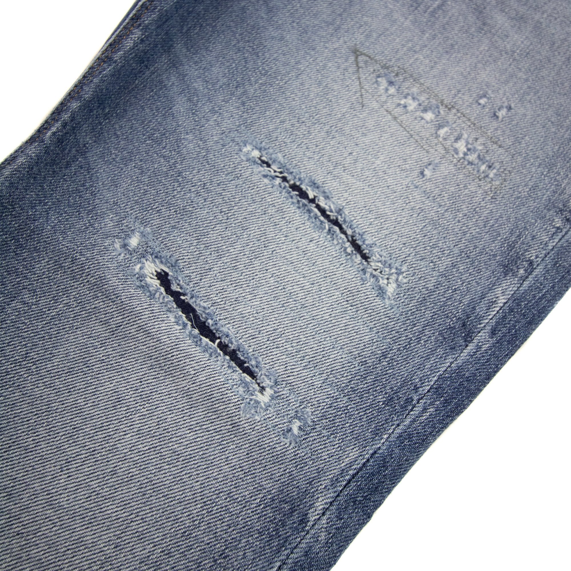Emporio Armani J06 Slim-fit Ripped Light Denim Jeans Denim Blue