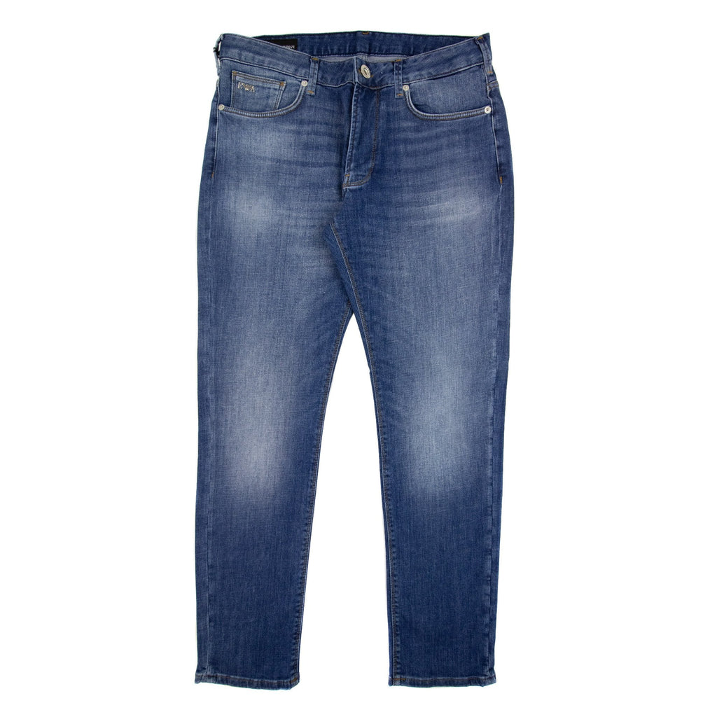 Emporio Armani J06 Slim-fit Comfort-denim Jeans Denim Mid Blue 0942