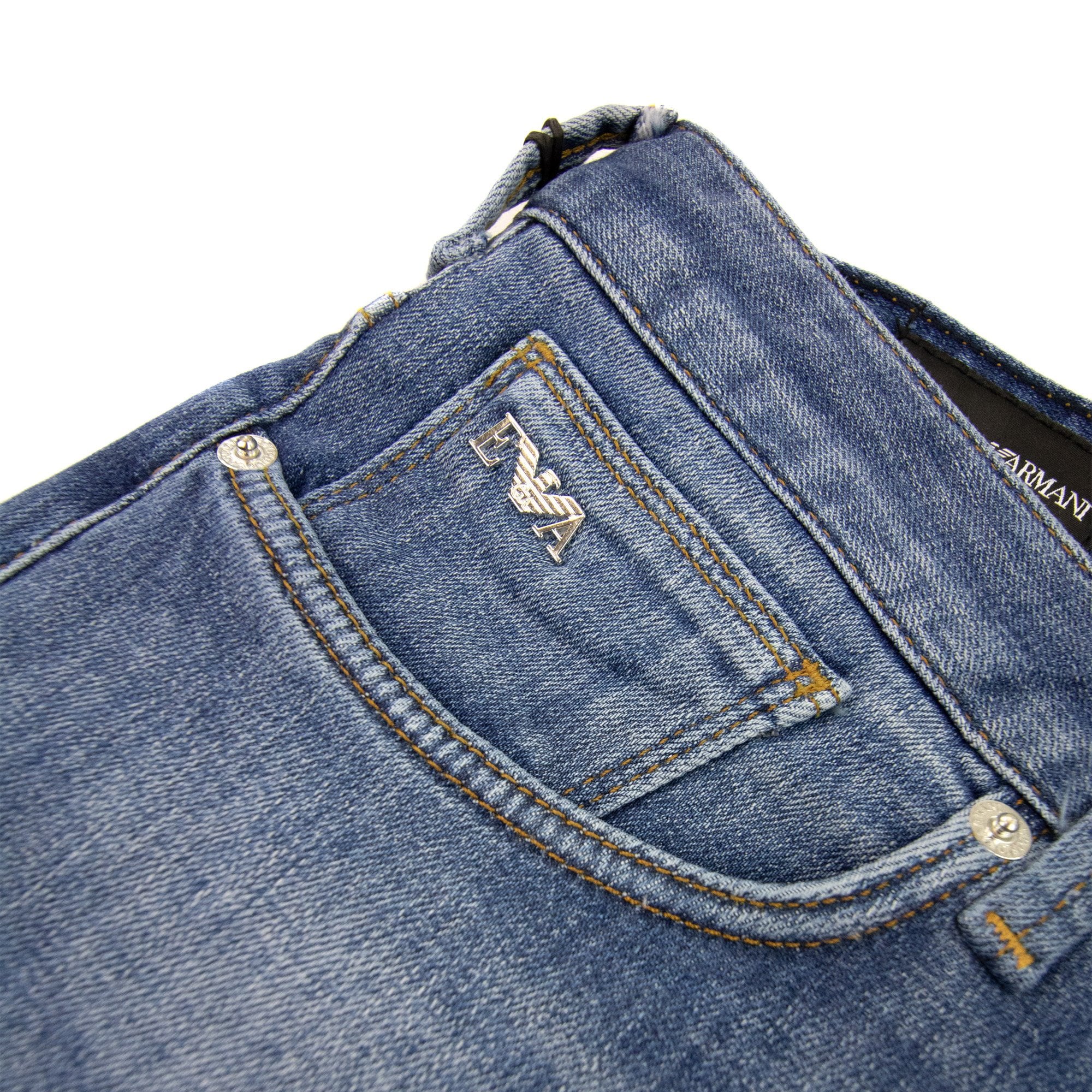 Emporio Armani J06 Slim-fit Comfort-denim Jeans Denim Mid Blue 0942