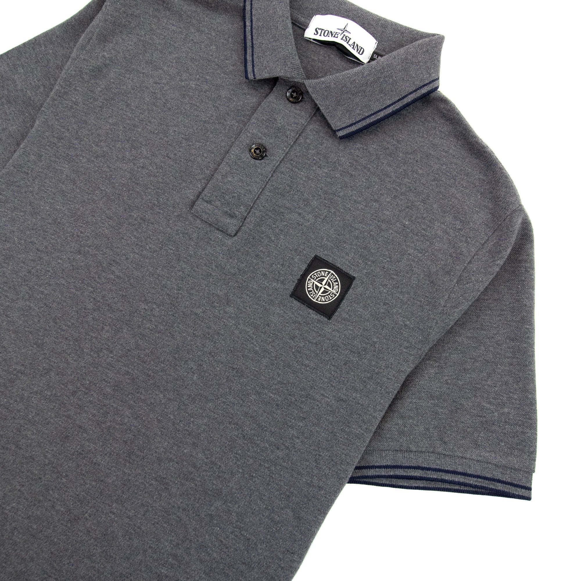 Stone Island Tip Polo Ss Grey V1064