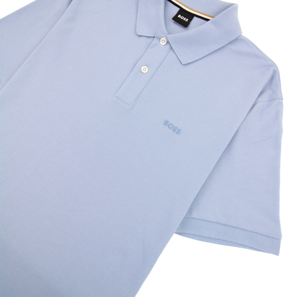 Hugo Boss Pallas Embroidered Logo S/s Polo Light Blue 492