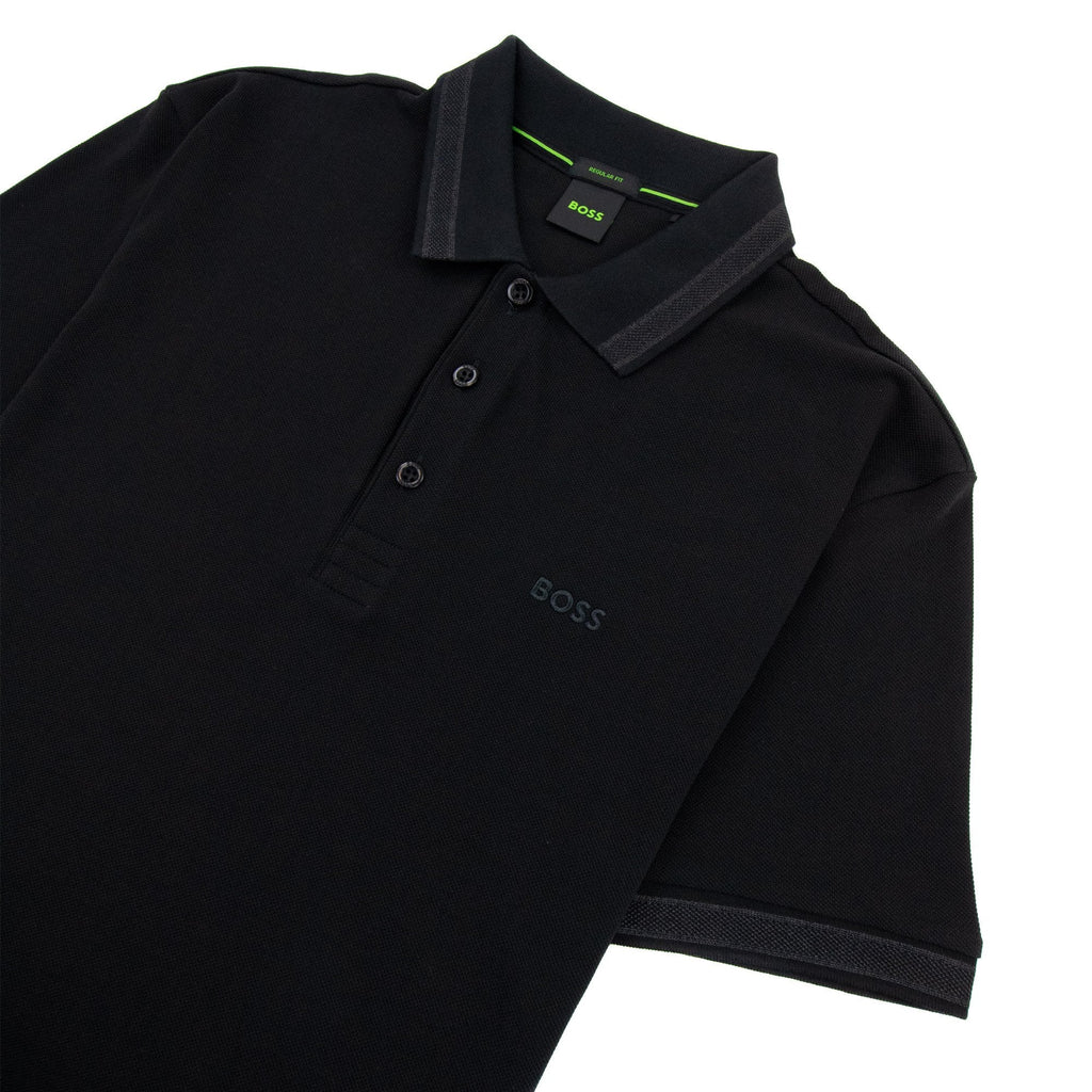 Hugo Boss Paddy Embroidered Logo Polo Black 008