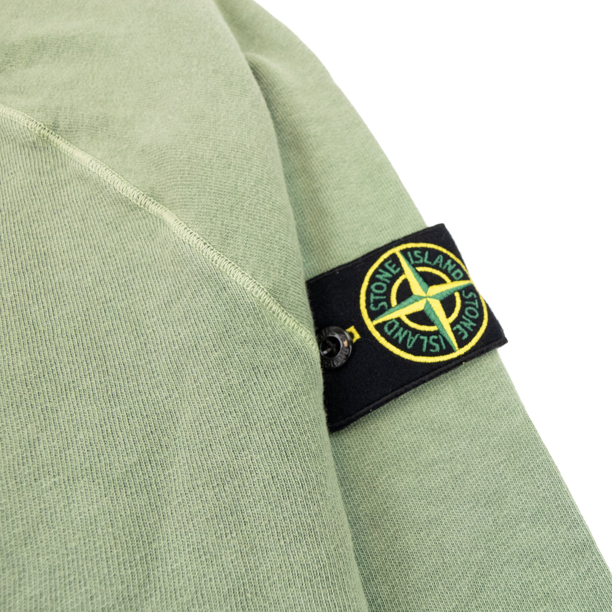 Stone Island 66360 Malfile Fleece Garment Dayed Sweatshirt Khaki V0155