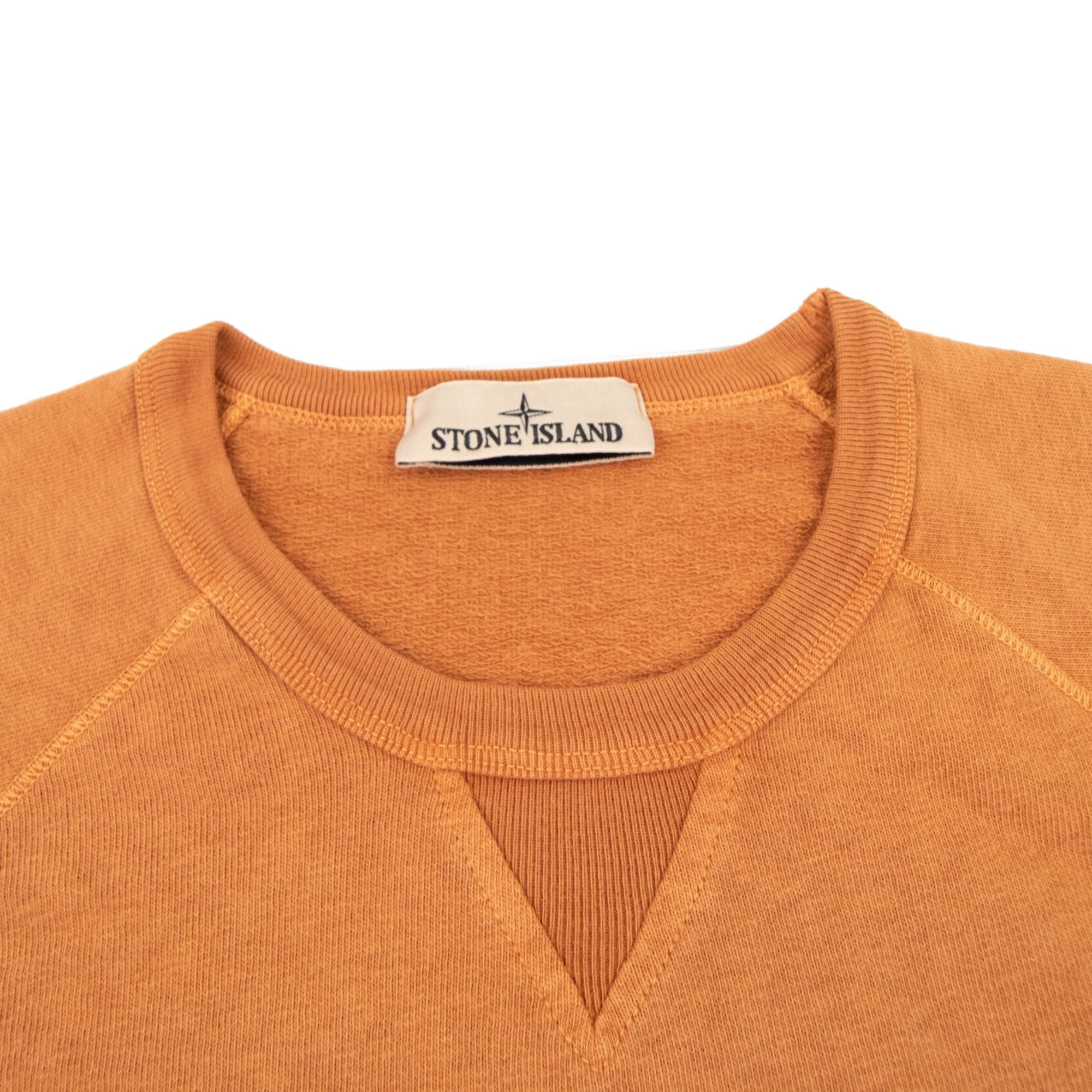 Stone Island 66360 Malfile Fleece Garment Dayed Sweatshirt Sienna Brown V0073