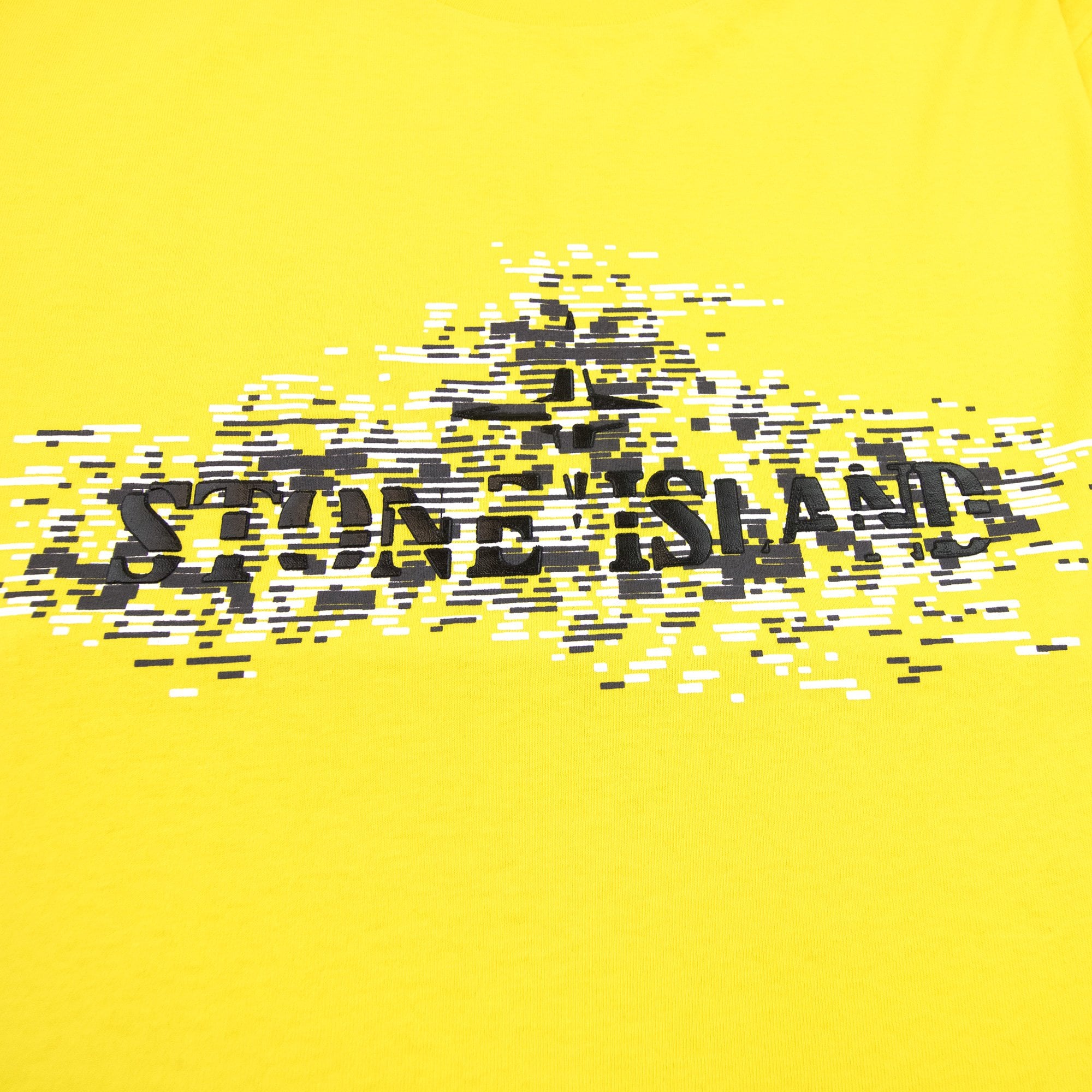 Stone Island 2ns90 Institutional Two Print T Shirt Yellow V0030