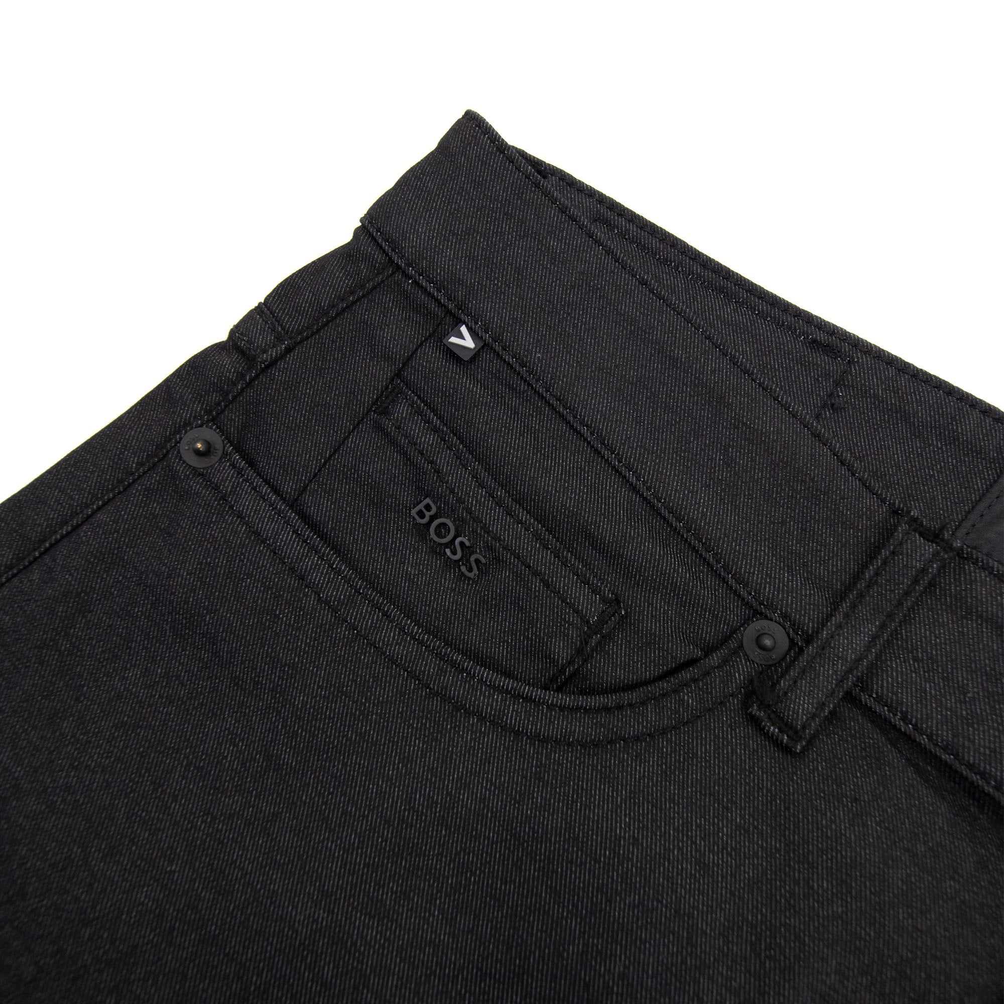Hugo Boss Delaware 3-1-20 Slim Fit Stretch Jean Black 001