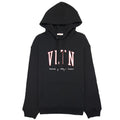 Valentino Vltn College Logo Popover Hoody Black