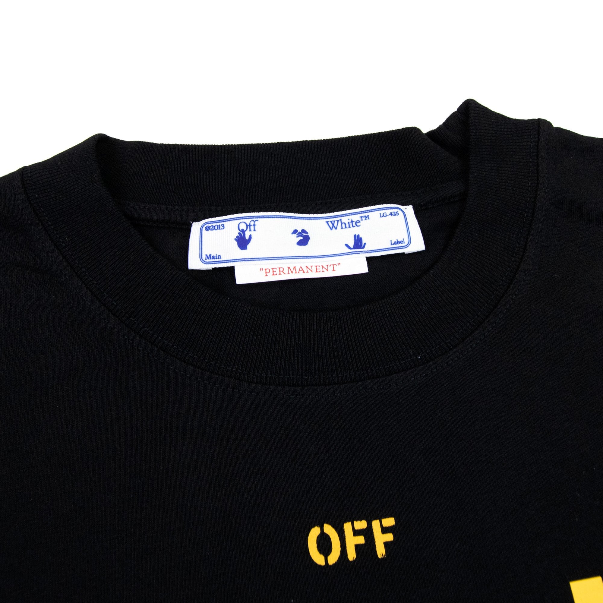 Off White Arrow Carav Slim Tee Black