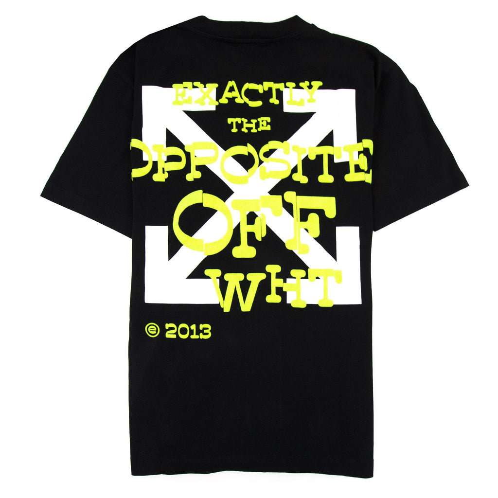 Off White Opposite Arrow Slim T-shirt Black/lime