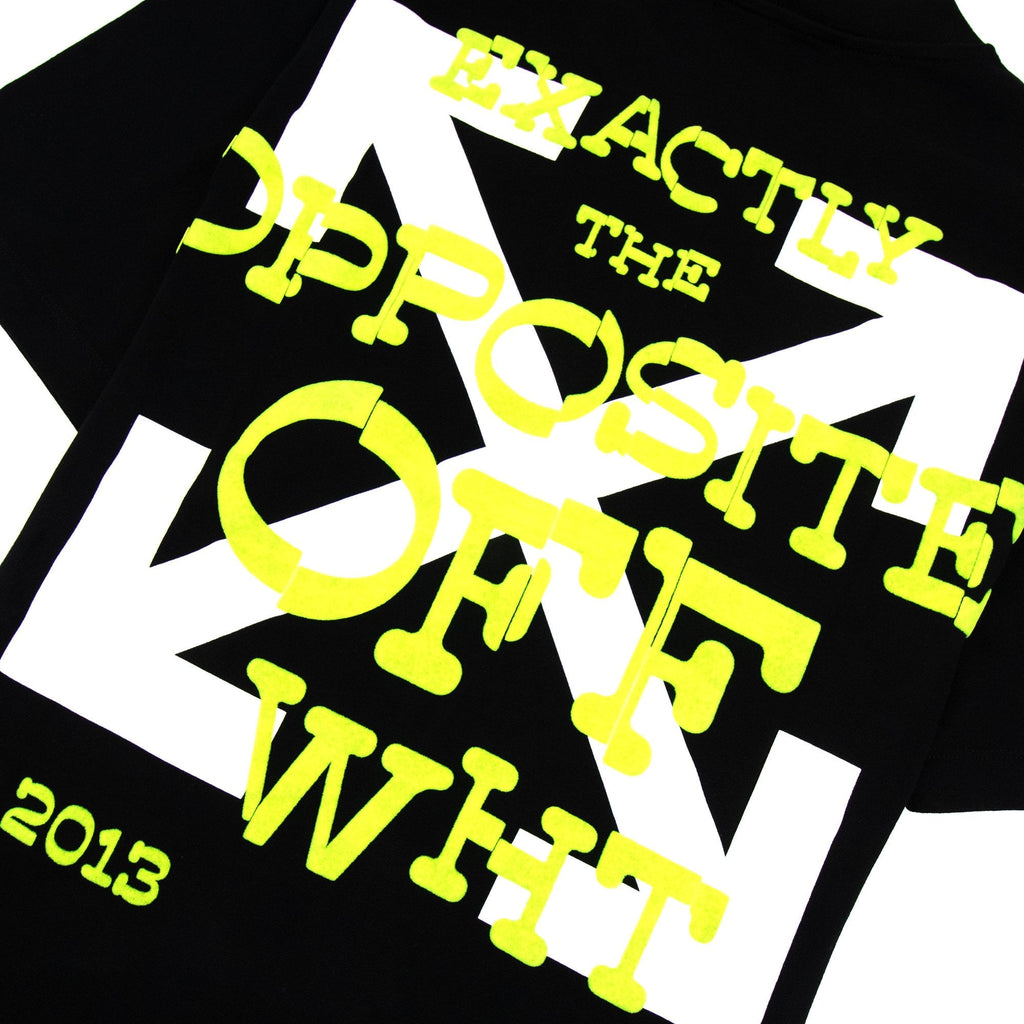 Off White Opposite Arrow Slim T-shirt Black/lime