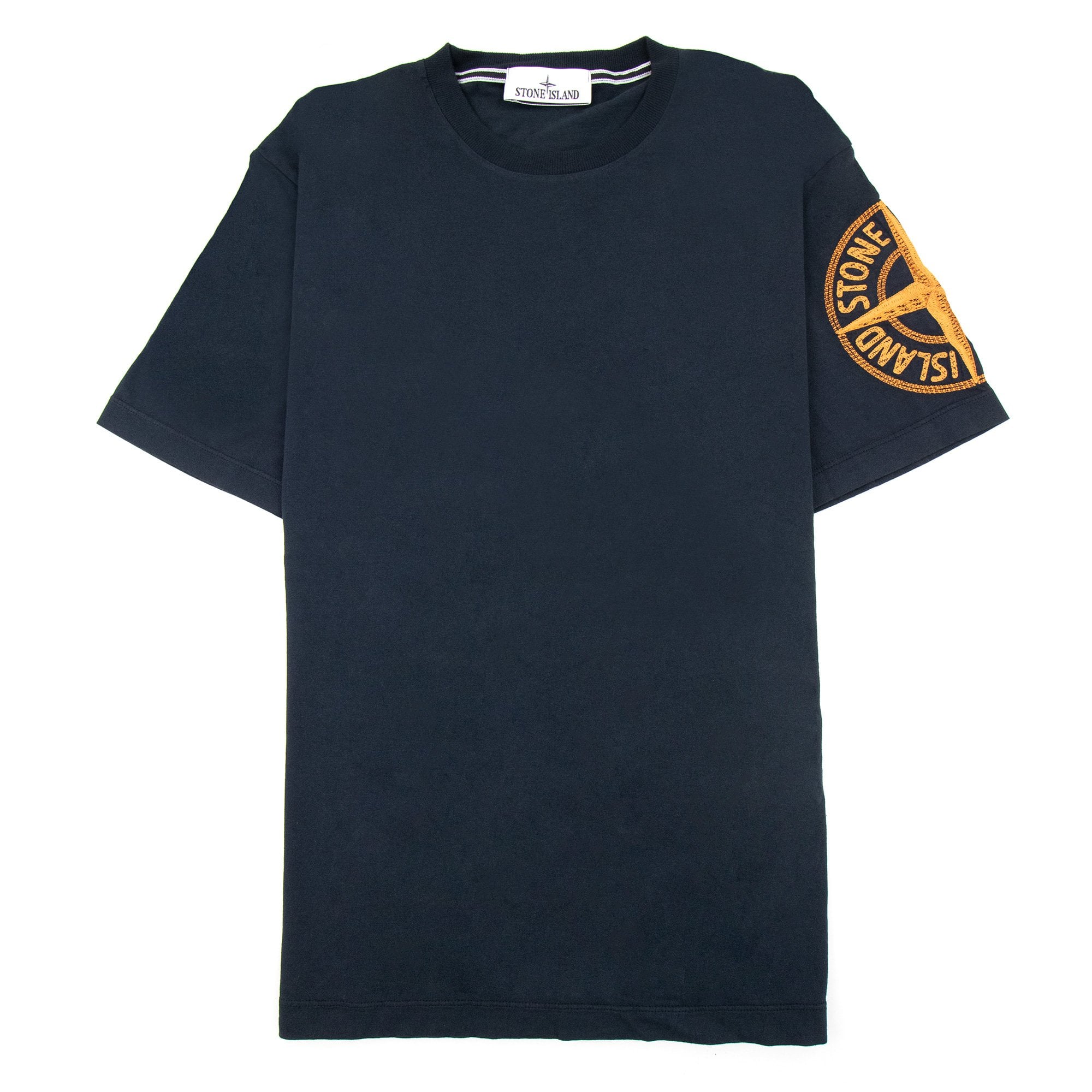 Stone Island 21578 20/1 Embroidered Logo T Shirt Navy V0020