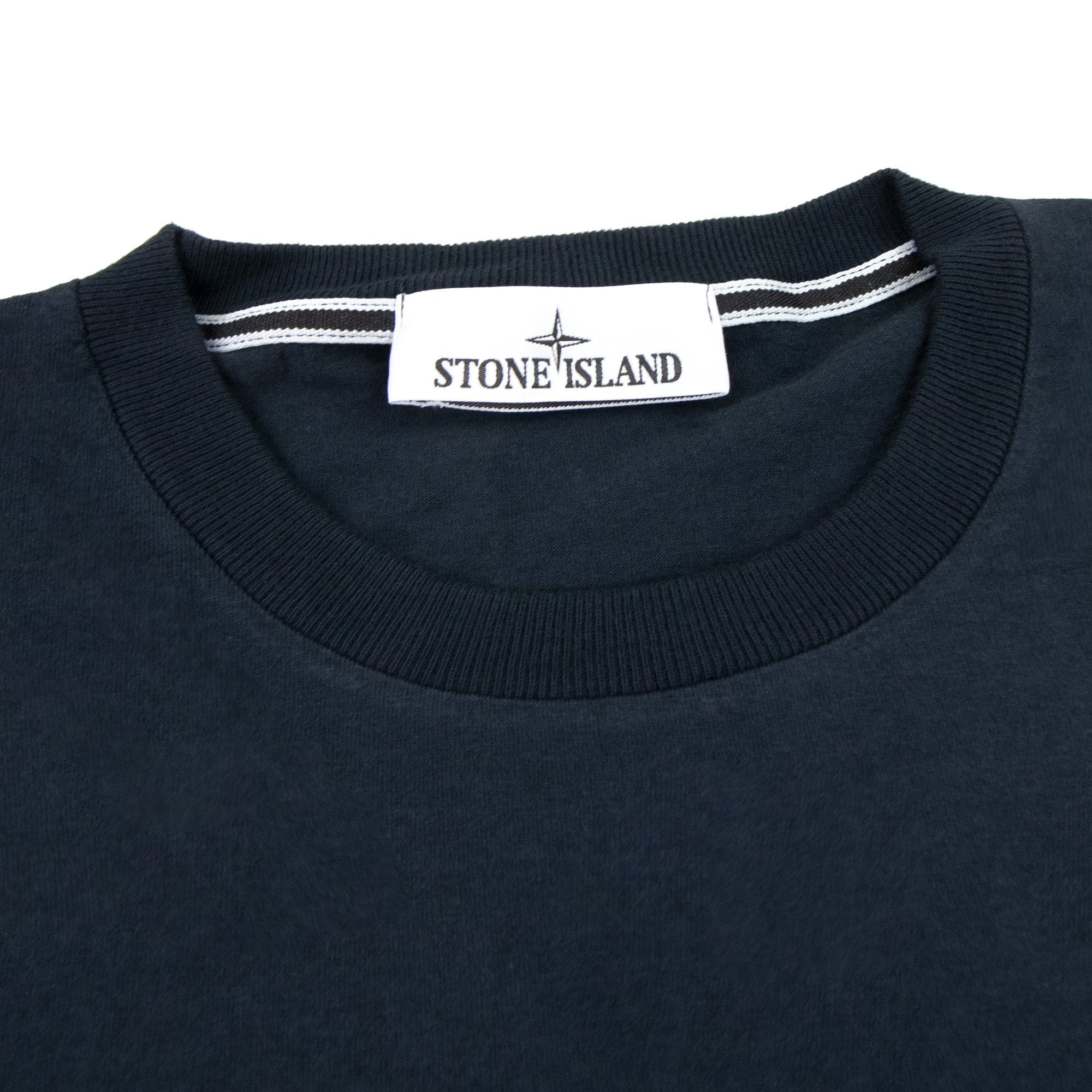 Stone Island 21578 20/1 Embroidered Logo T Shirt Navy V0020