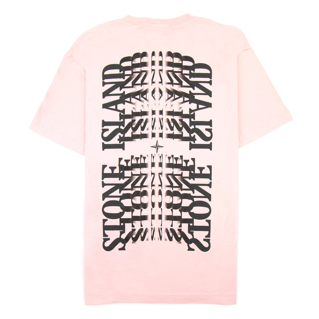 Stone Island 2ns86 Graphic Letter T-shirt Pink V0080