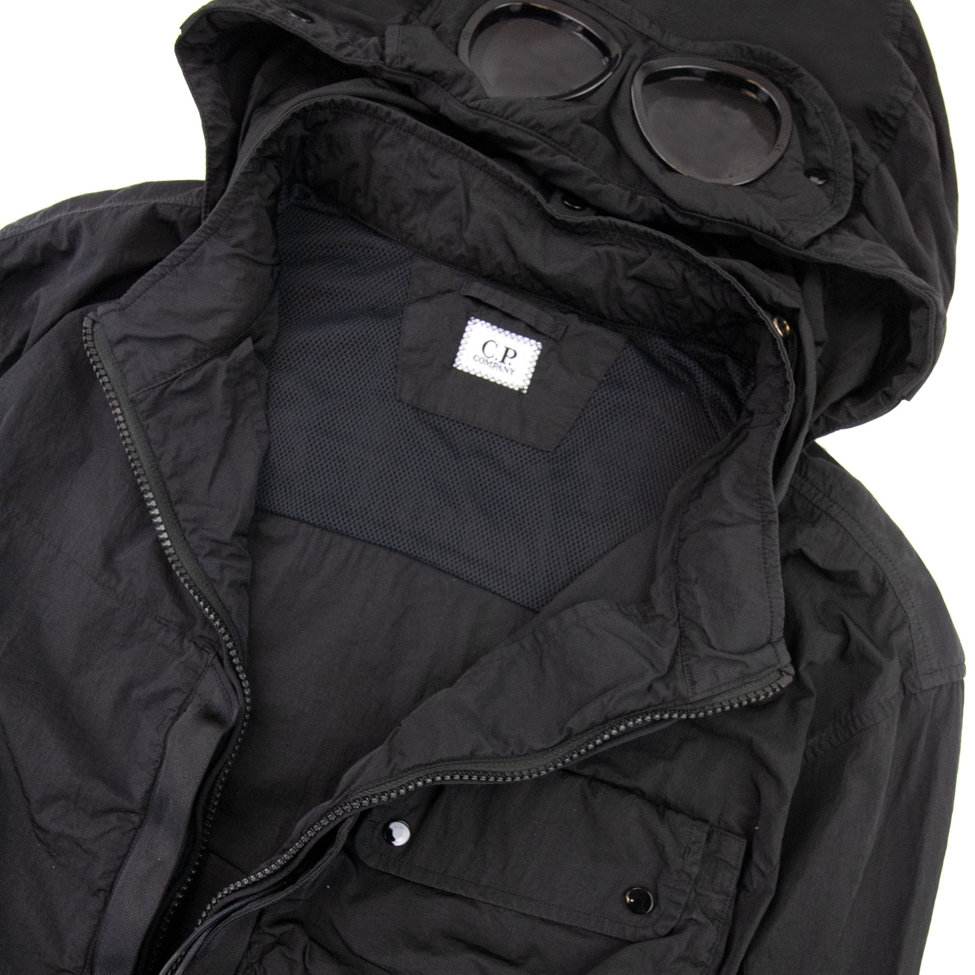 Cp Company Chrome-r Goggle Overshirt Black 999