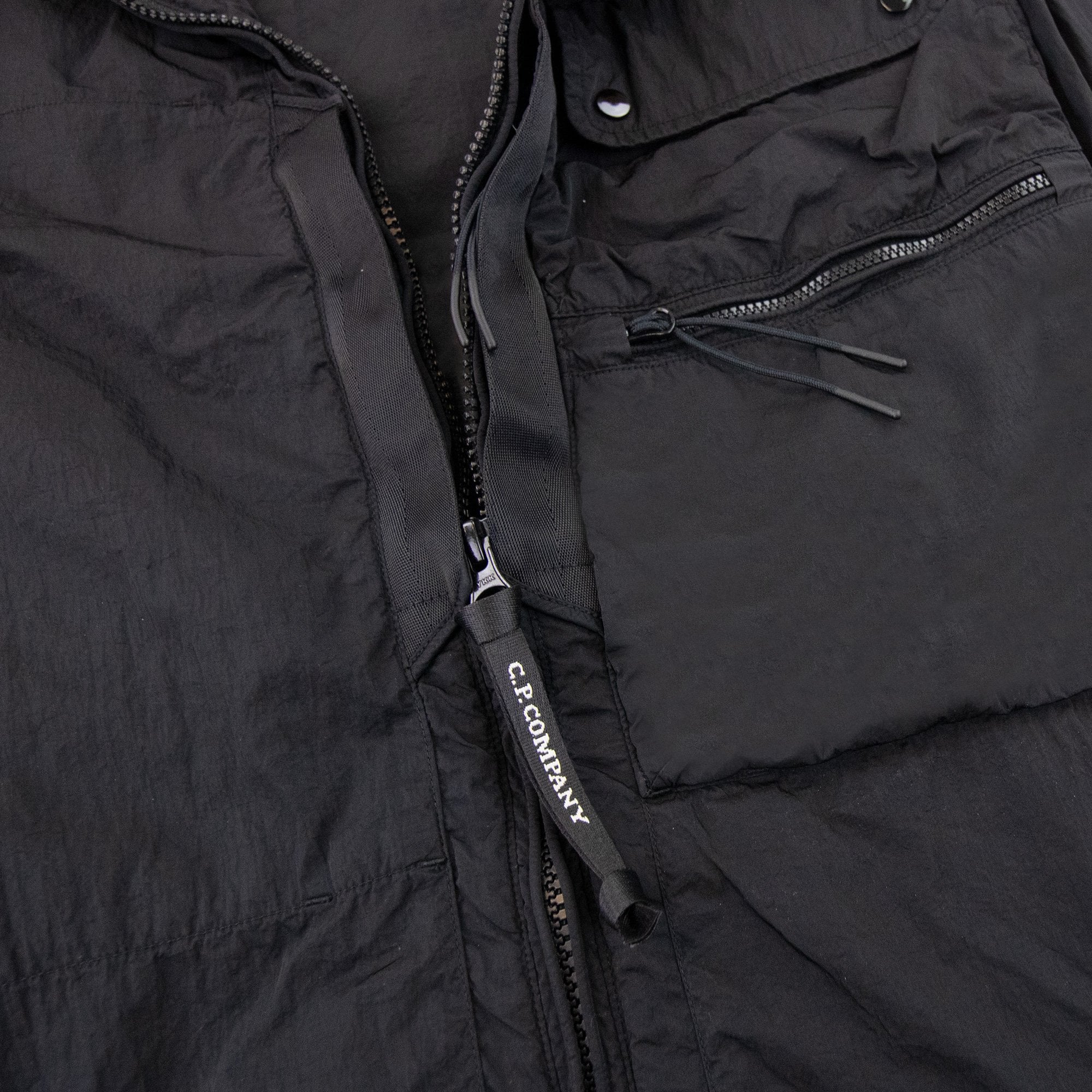 Cp Company Chrome-r Goggle Overshirt Black 999