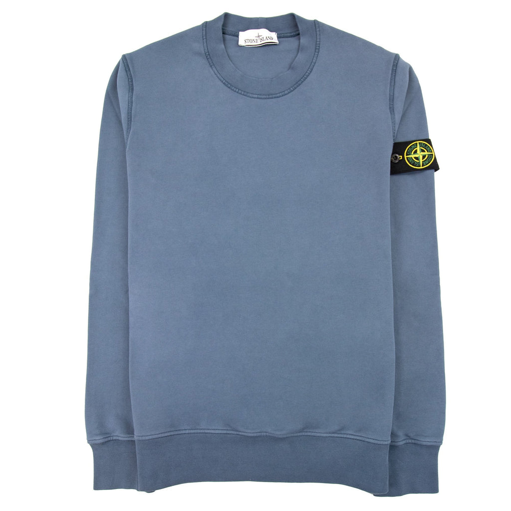 Stone Island 63051 Crewneck Sweatshirt Avio Blue V0024