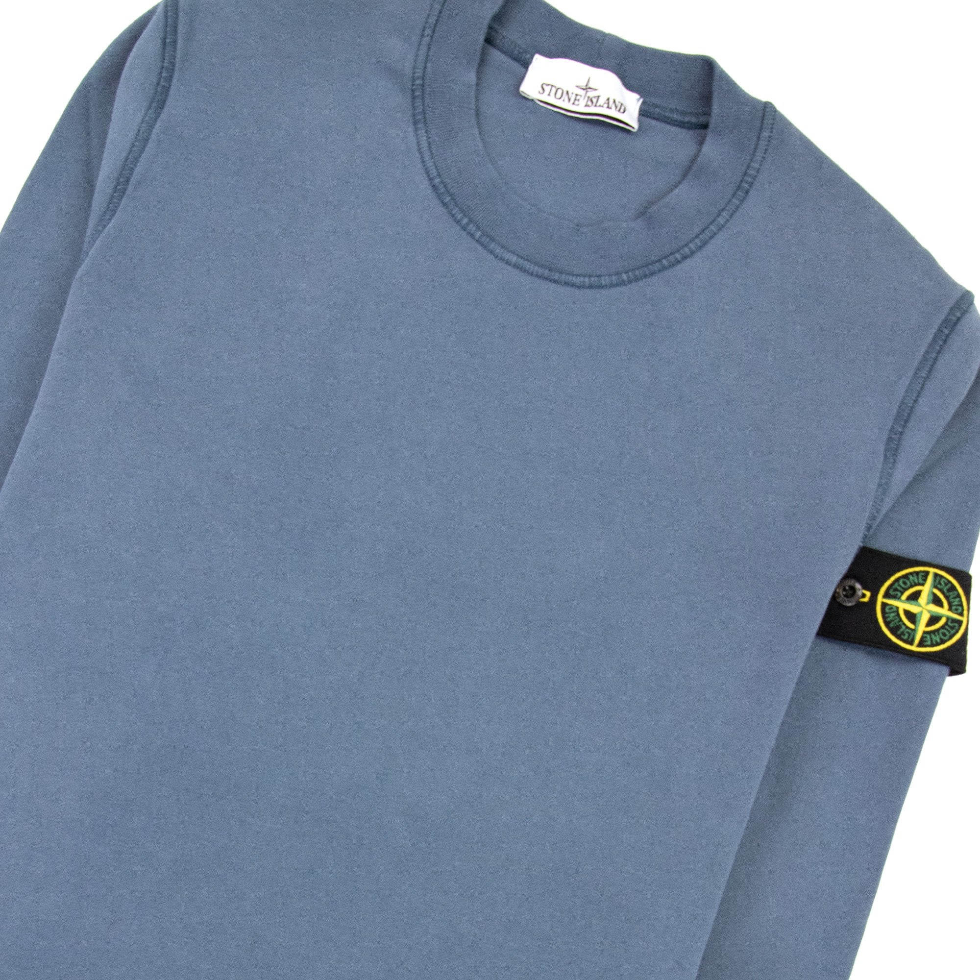 Stone Island 63051 Crewneck Sweatshirt Avio Blue V0024