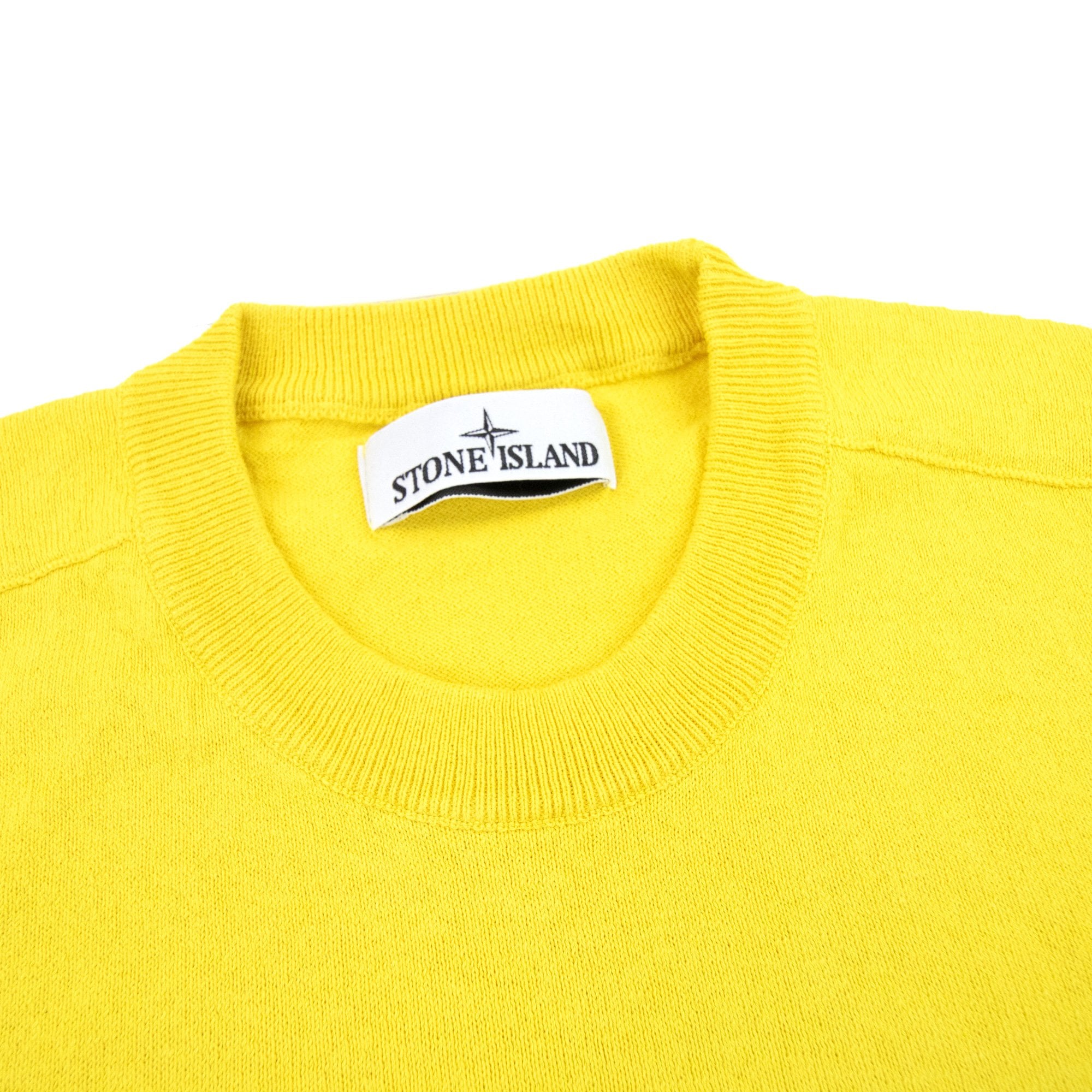 Stone Island 532b9 Crewneck Knitwear Yellow V0030
