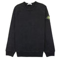 Stone Island 66360 Malfile Fleece Garment Dyed Sweatshirt Black V0029