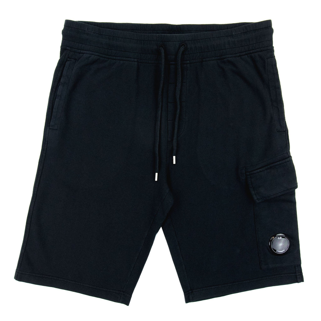 Cp Company Light Fleece Lense Bermuda Shorts Black 999
