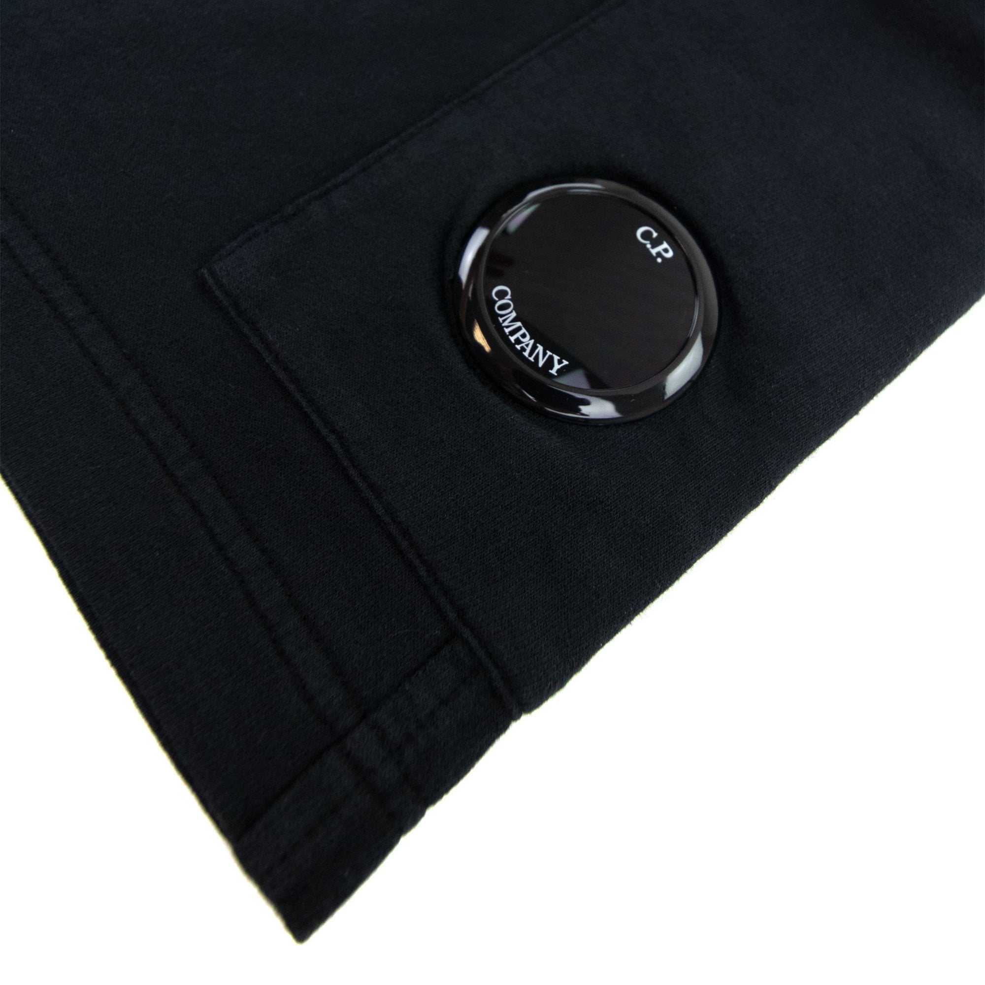 Cp Company Light Fleece Lense Bermuda Shorts Black 999