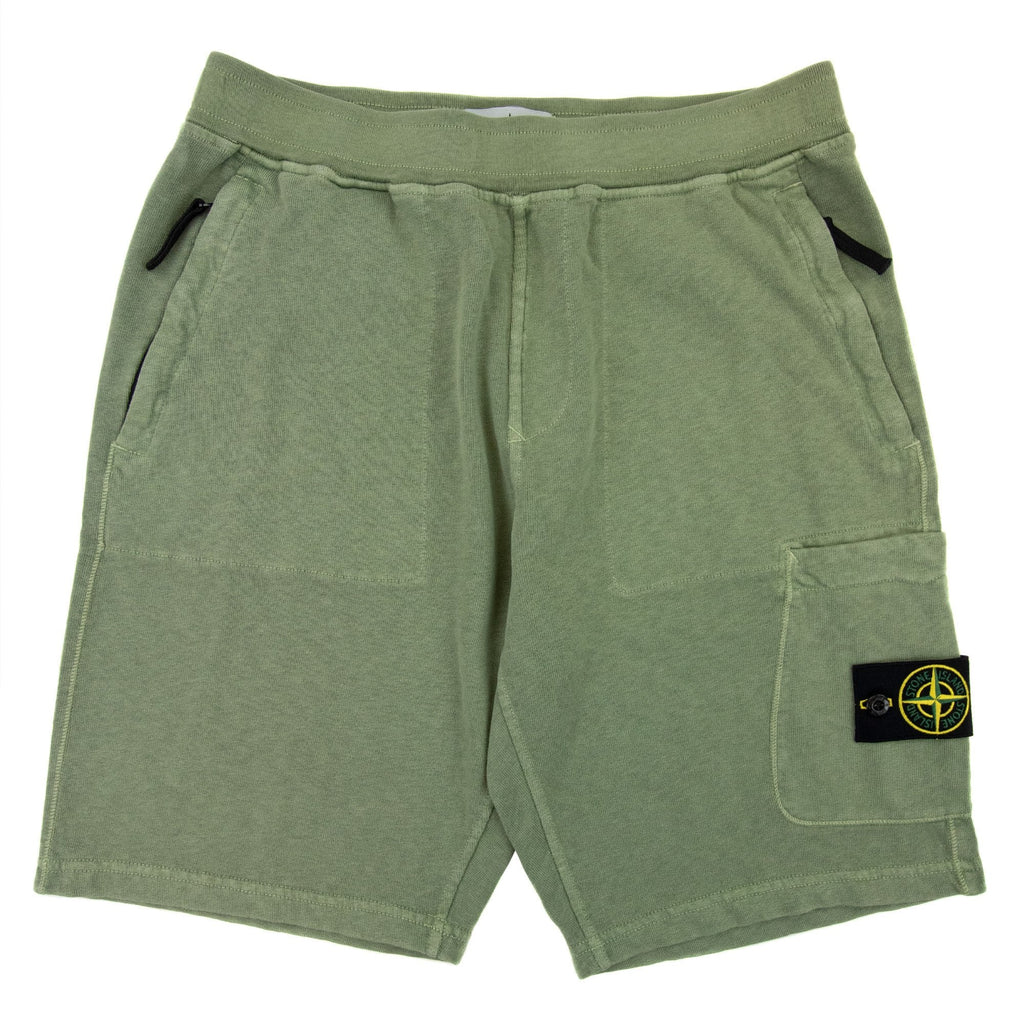 Stone Island 64060 Old Treatment Bermuda Short Sage Green V0155