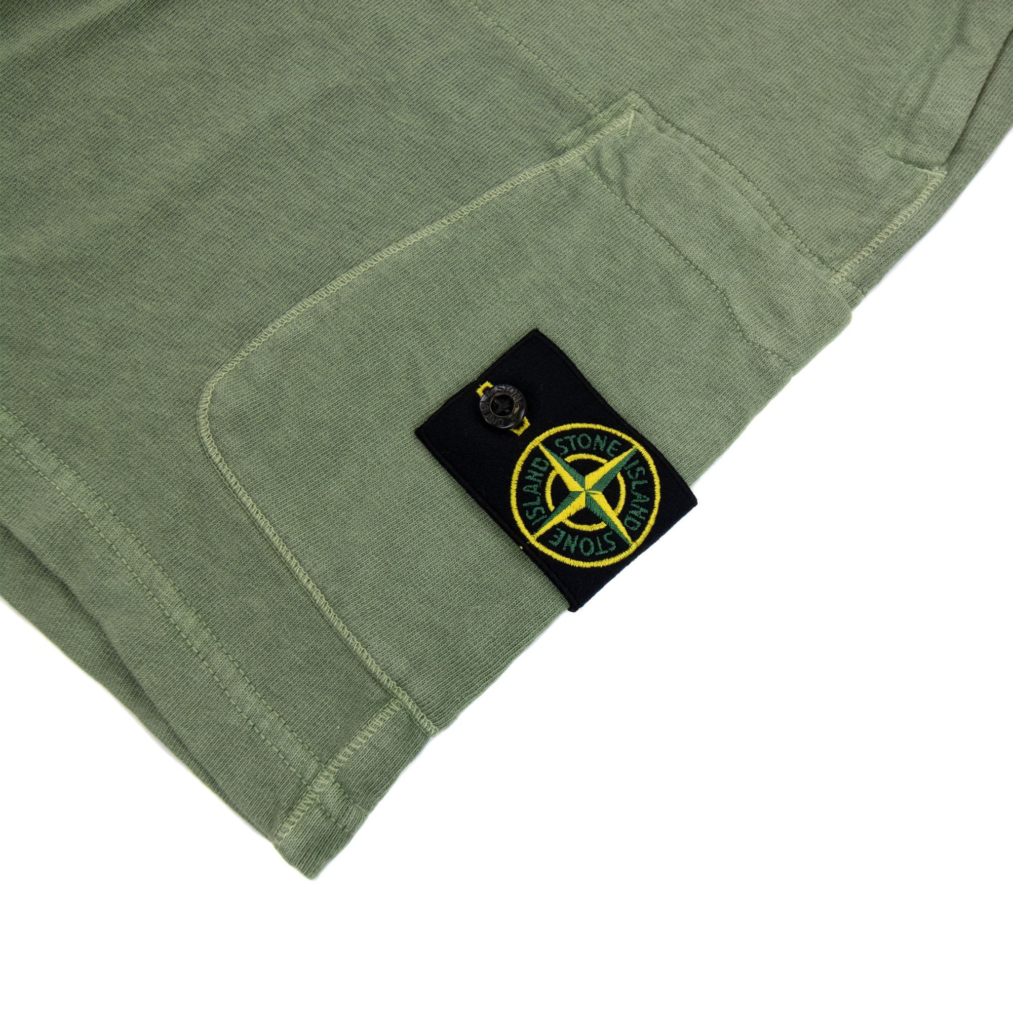 Stone Island 64060 Old Treatment Bermuda Short Sage Green V0155