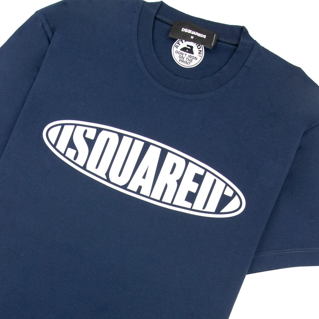 Dsquared2 Surf Board Cool T Shirt Navy 478
