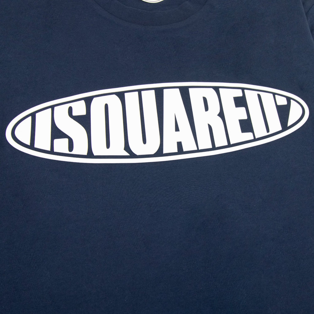 Dsquared2 Surf Board Cool T Shirt Navy 478