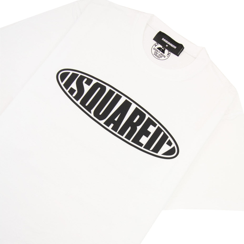 Dsquared2 Surf Board Cool T Shirt White 100